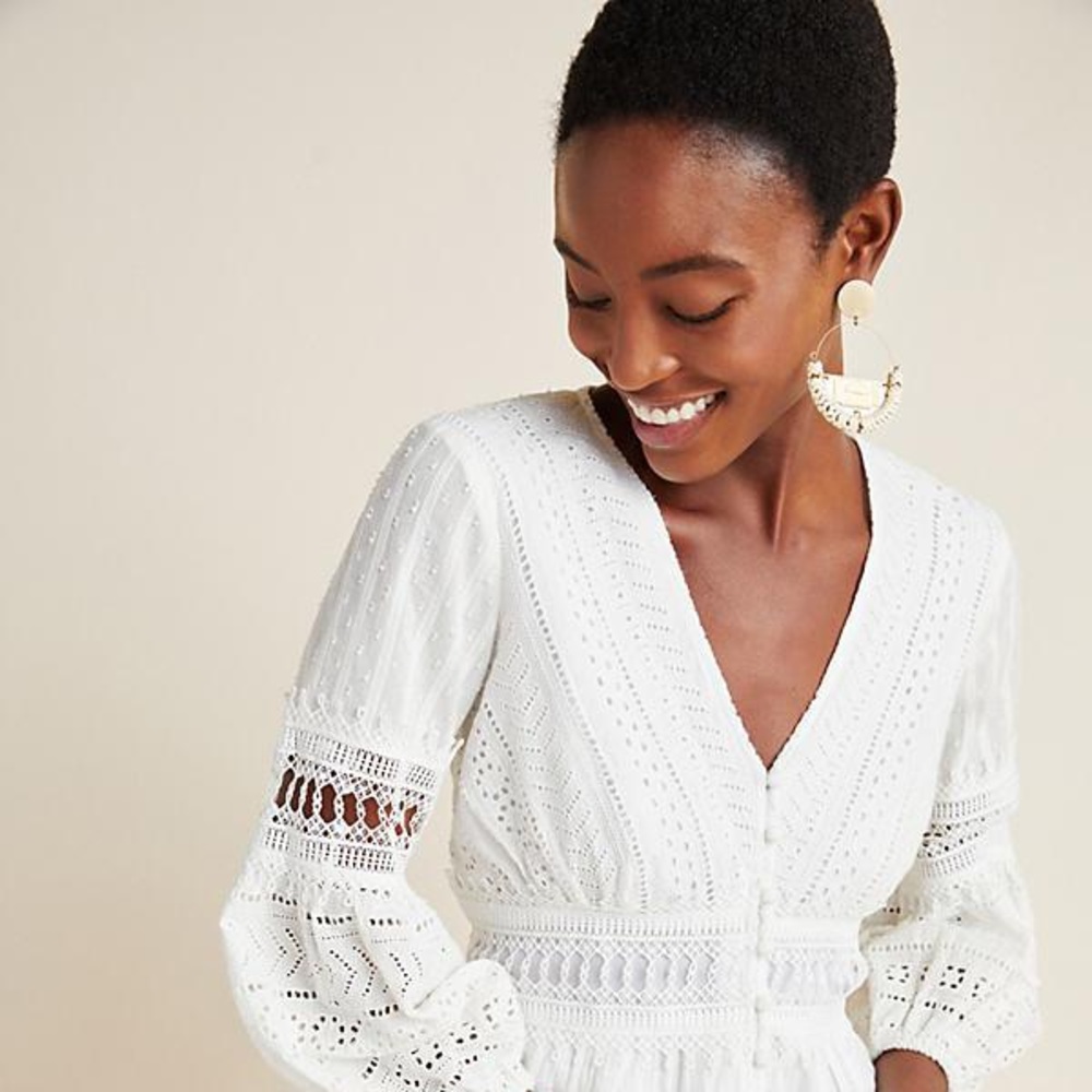 🌟NWT🌟 ANTHROPOLOGIE EBBA EYELET DRESS